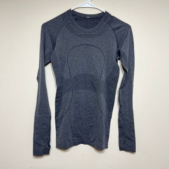 Lululemon Dark Gray Swiftly Tech Long Sleeve 4 Women - Picture 1 of 9